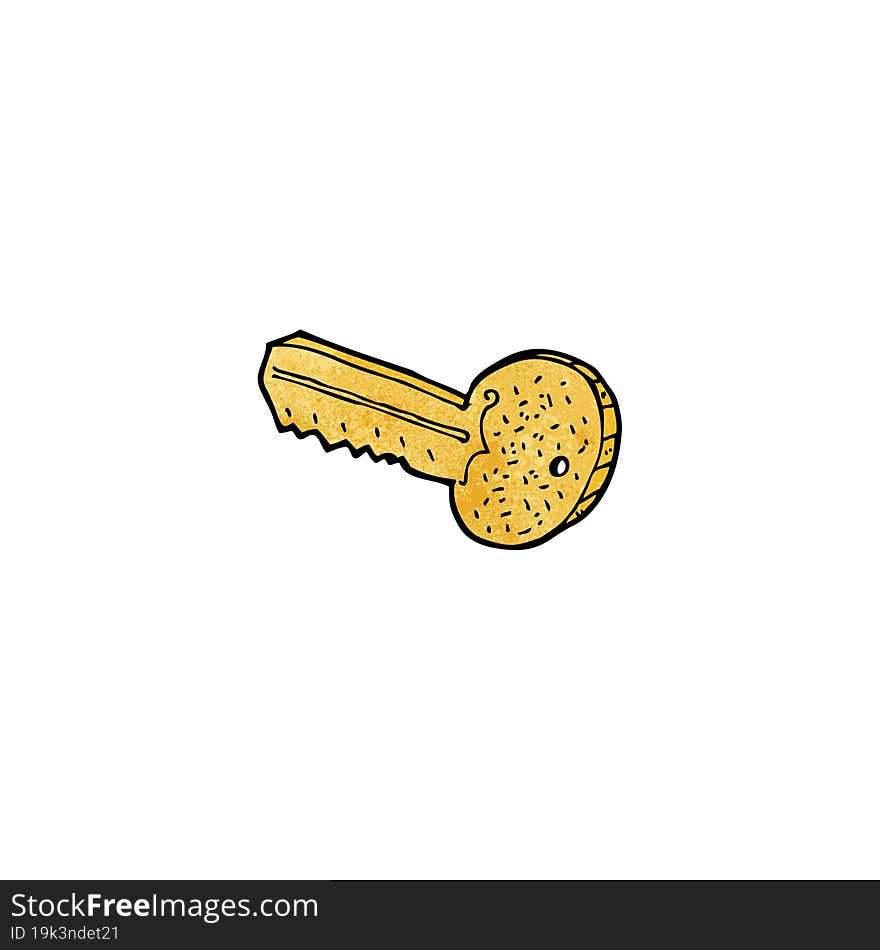 Cartoon Gold Key