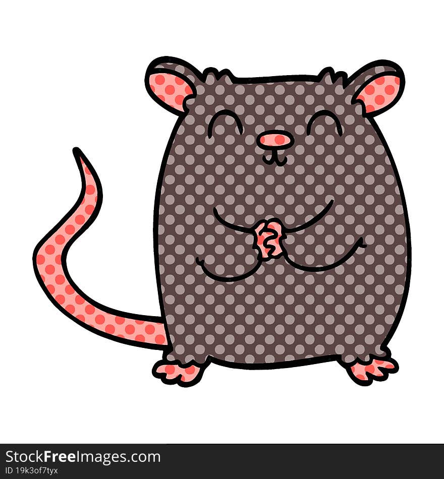 Cartoon Doodle Happy Mouse