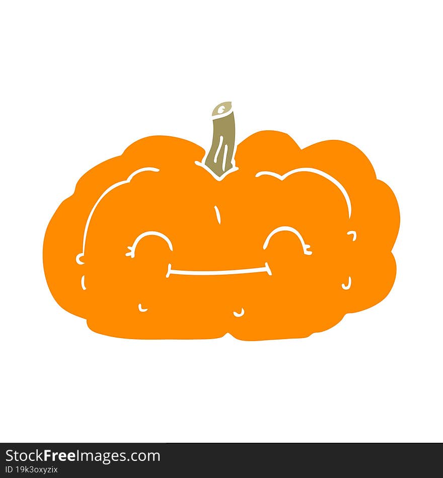 Cartoon Doodle Happy Pumpkin