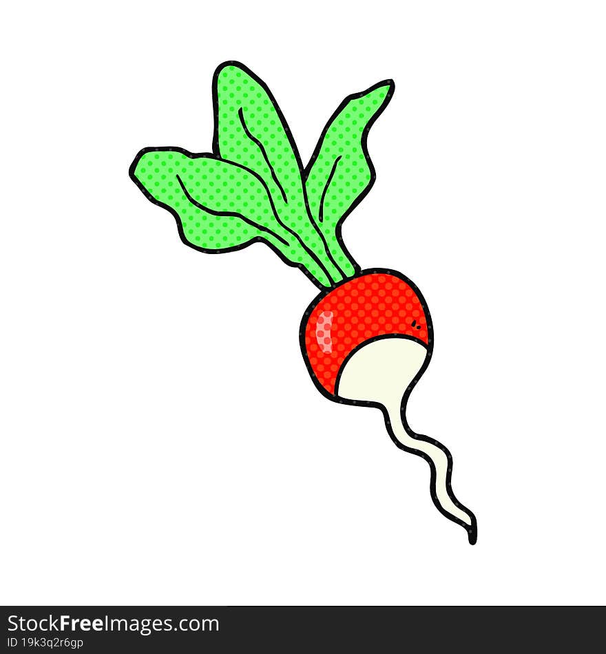 Cartoon Radish