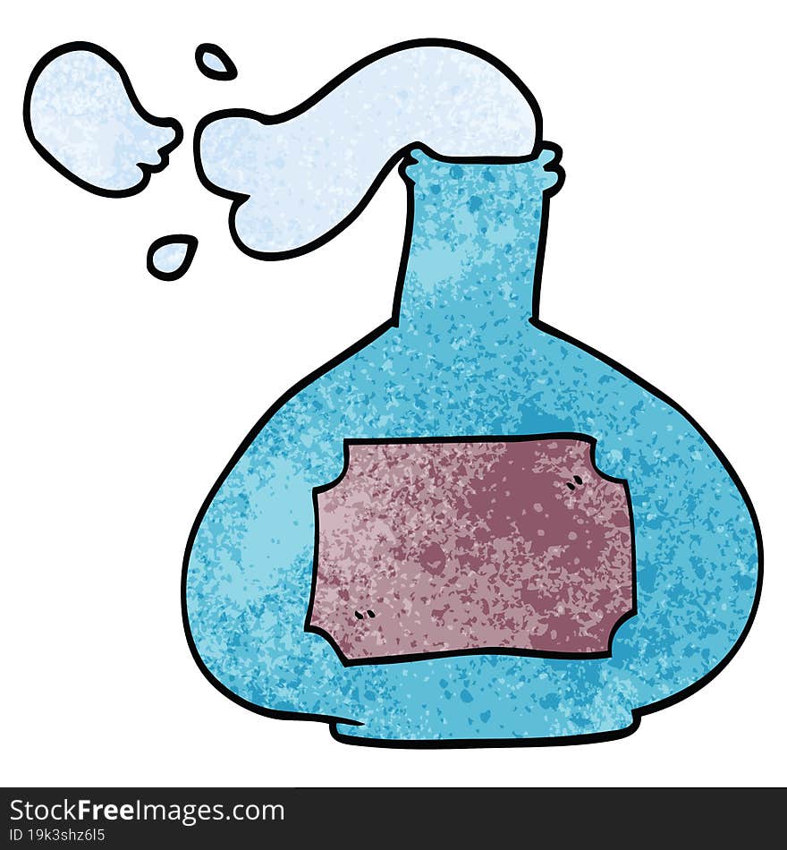 cartoon doodle potion bottle