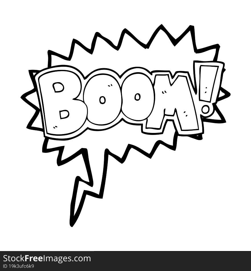 Speech Bubble Cartoon Boom Symbol