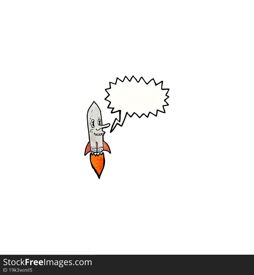 cartoon rocket