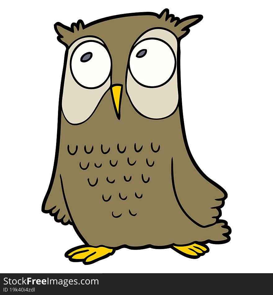 cartoon owl. cartoon owl