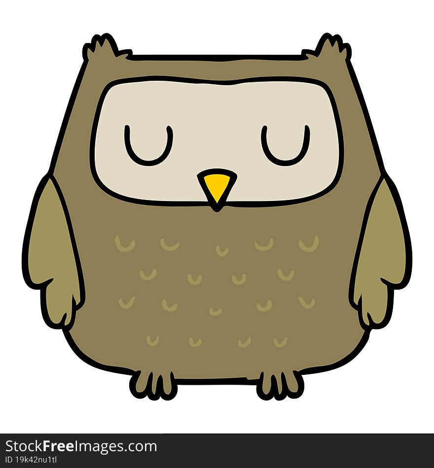 cartoon owl. cartoon owl