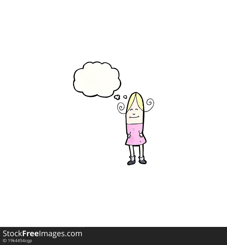 cartoon smiling woman