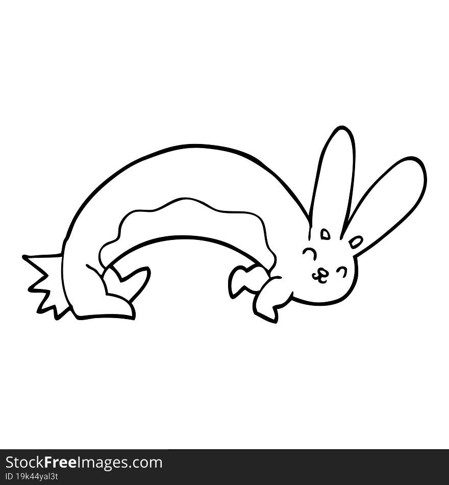 funny cartoon rabbit