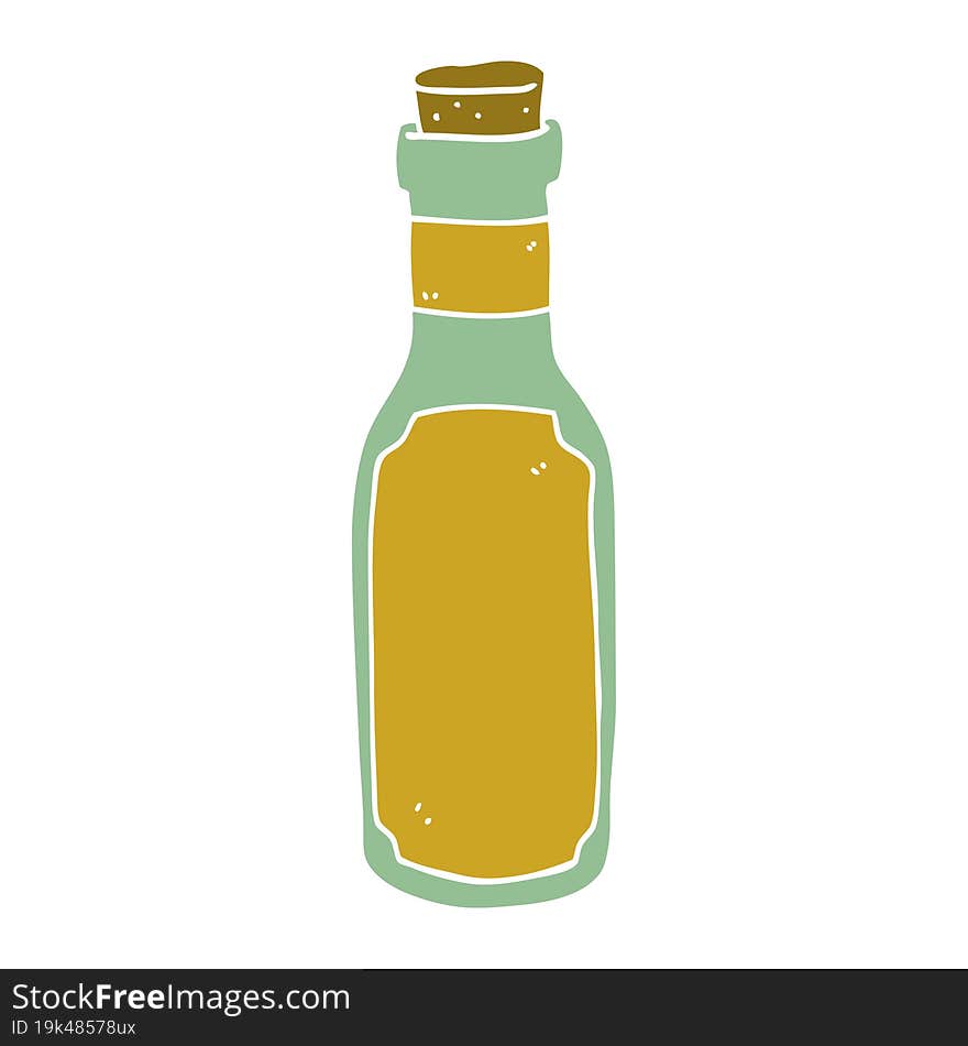 Flat Color Style Cartoon Potion Bottle