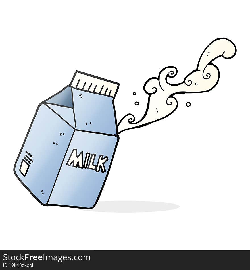 cartoon milk carton