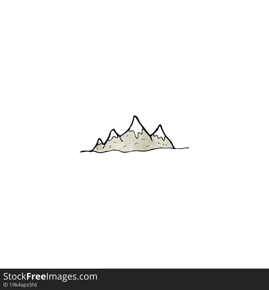 cartoon mountain