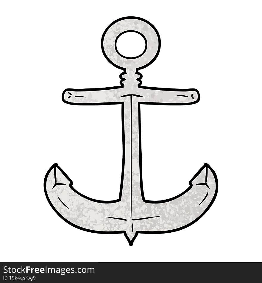 cartoon anchor. cartoon anchor