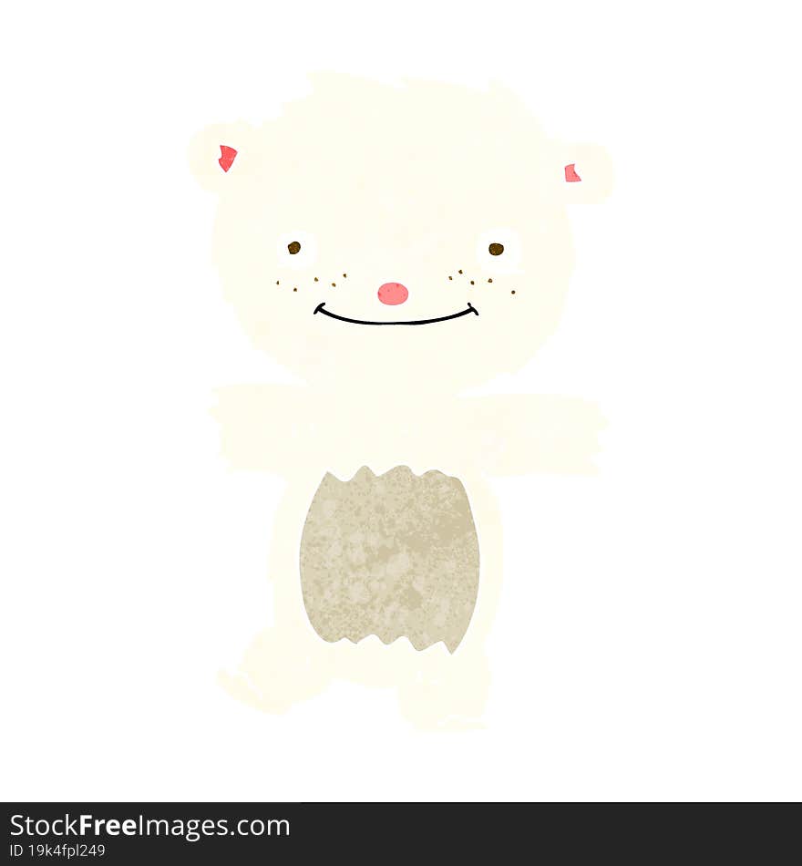 cartoon polar bear cub