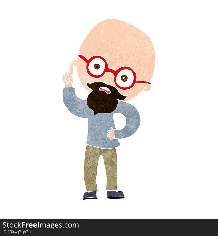 cartoon old man