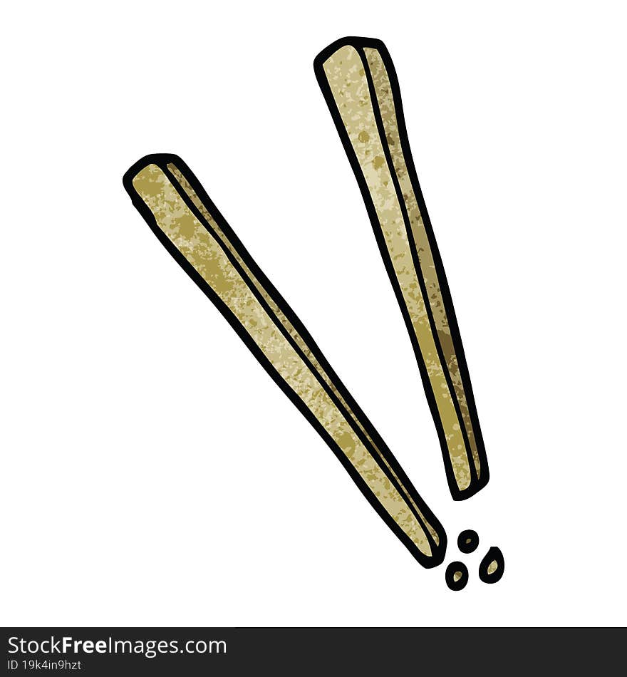 Cartoon Doodle Wooden Chopsticks