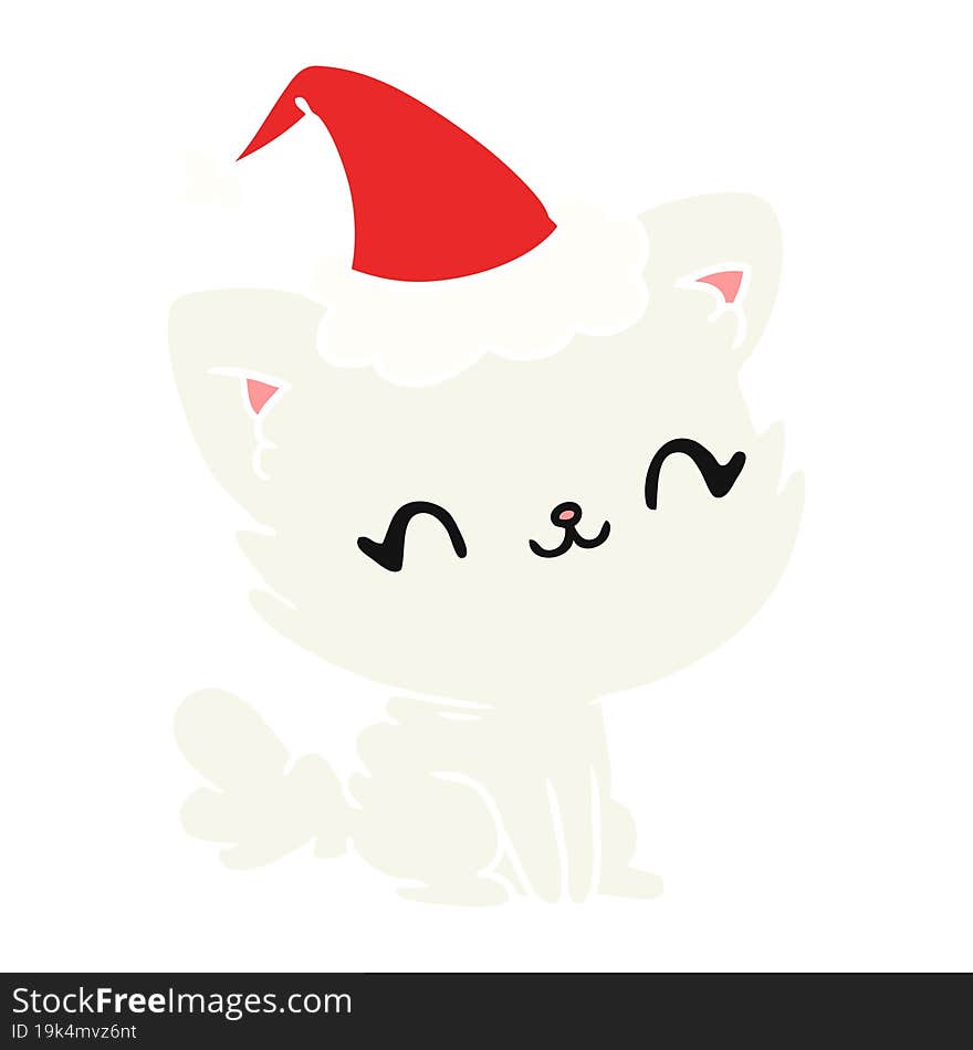 Christmas Cartoon Of Kawaii Cat