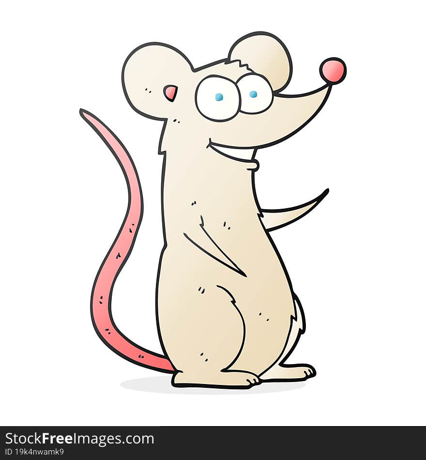 cartoon happy mouse