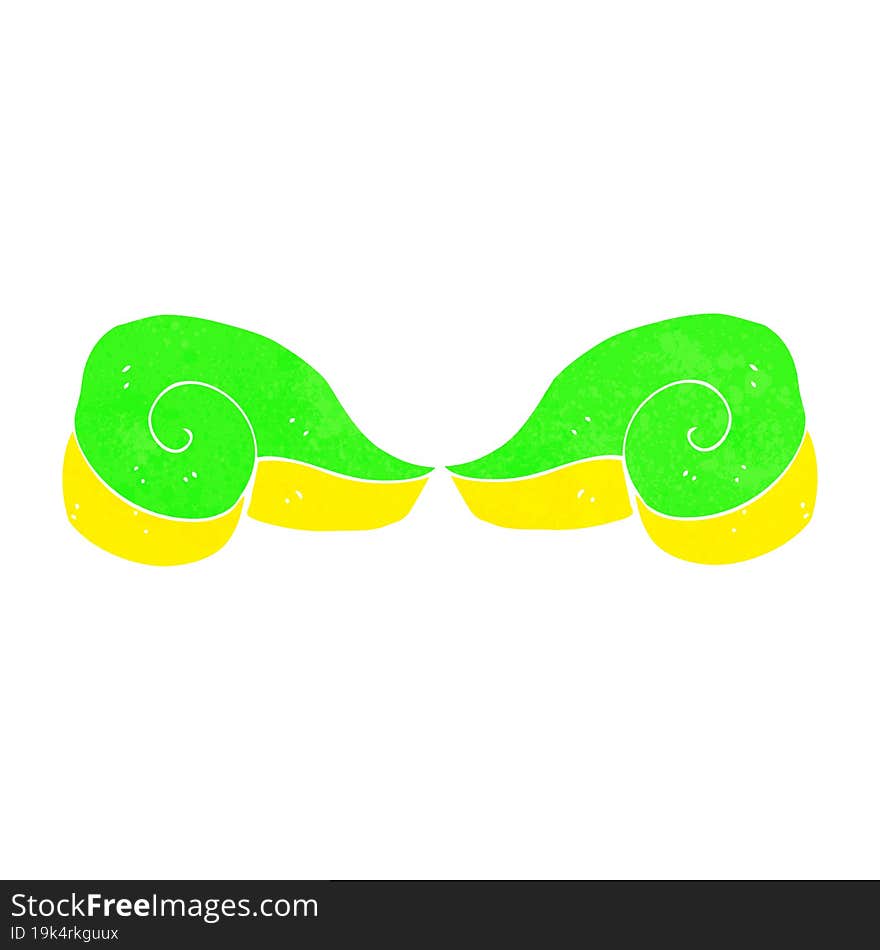 cartoon decorative swirl symbol