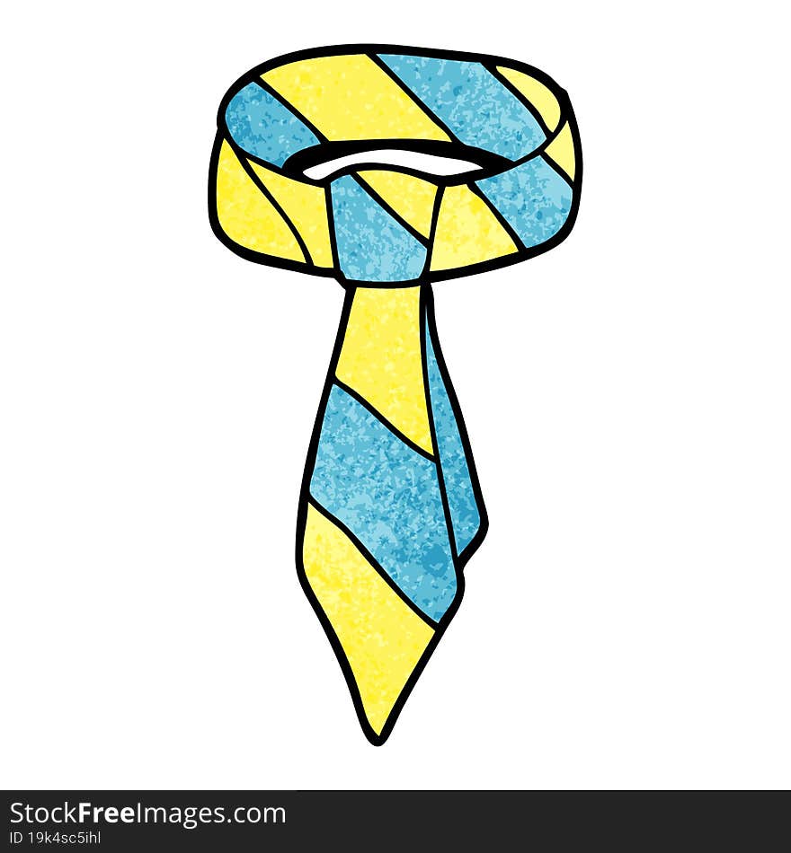 cartoon doodle tie