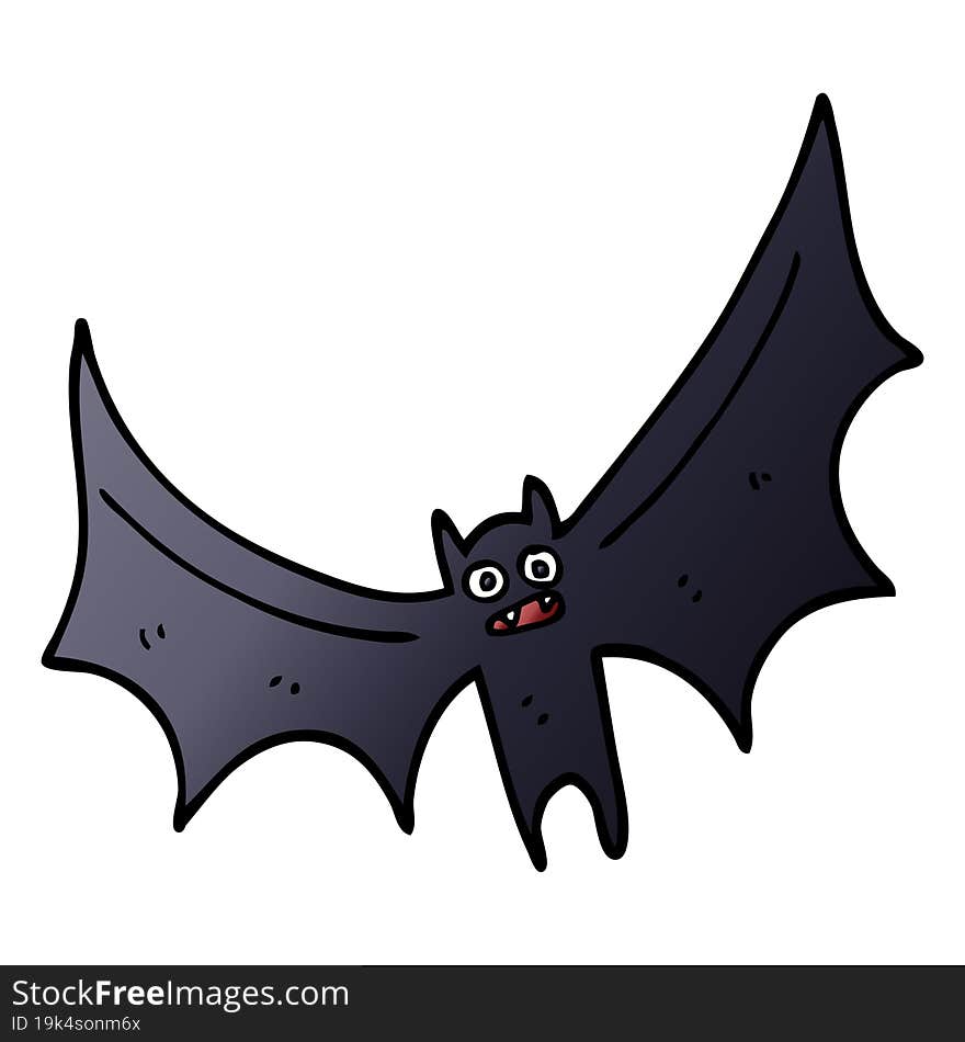 Cartoon Doodle Bat