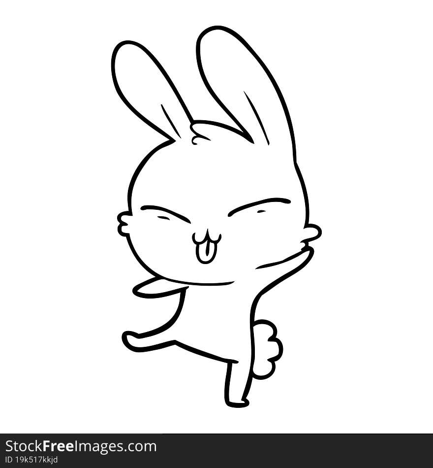 cute cartoon rabbit. cute cartoon rabbit