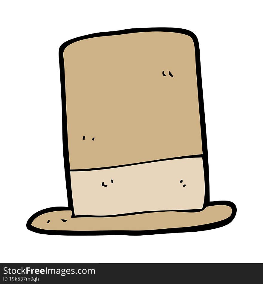 cartoon old hat