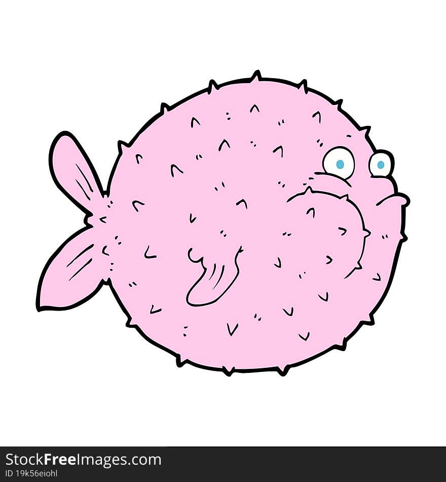 Cartoon Puffer Fish