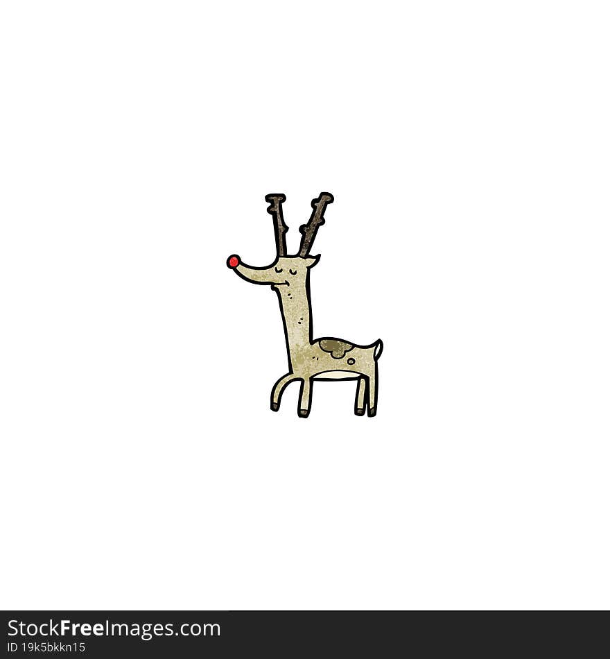 proud reindeer cartoon