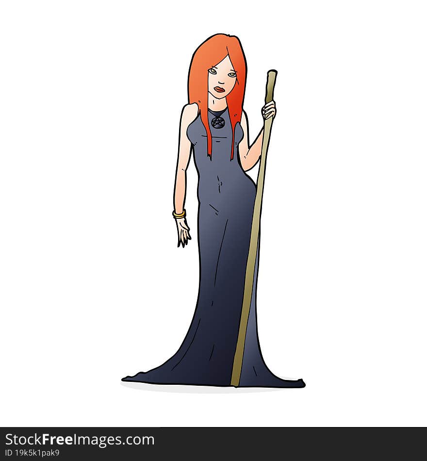 Cartoon Sorceress