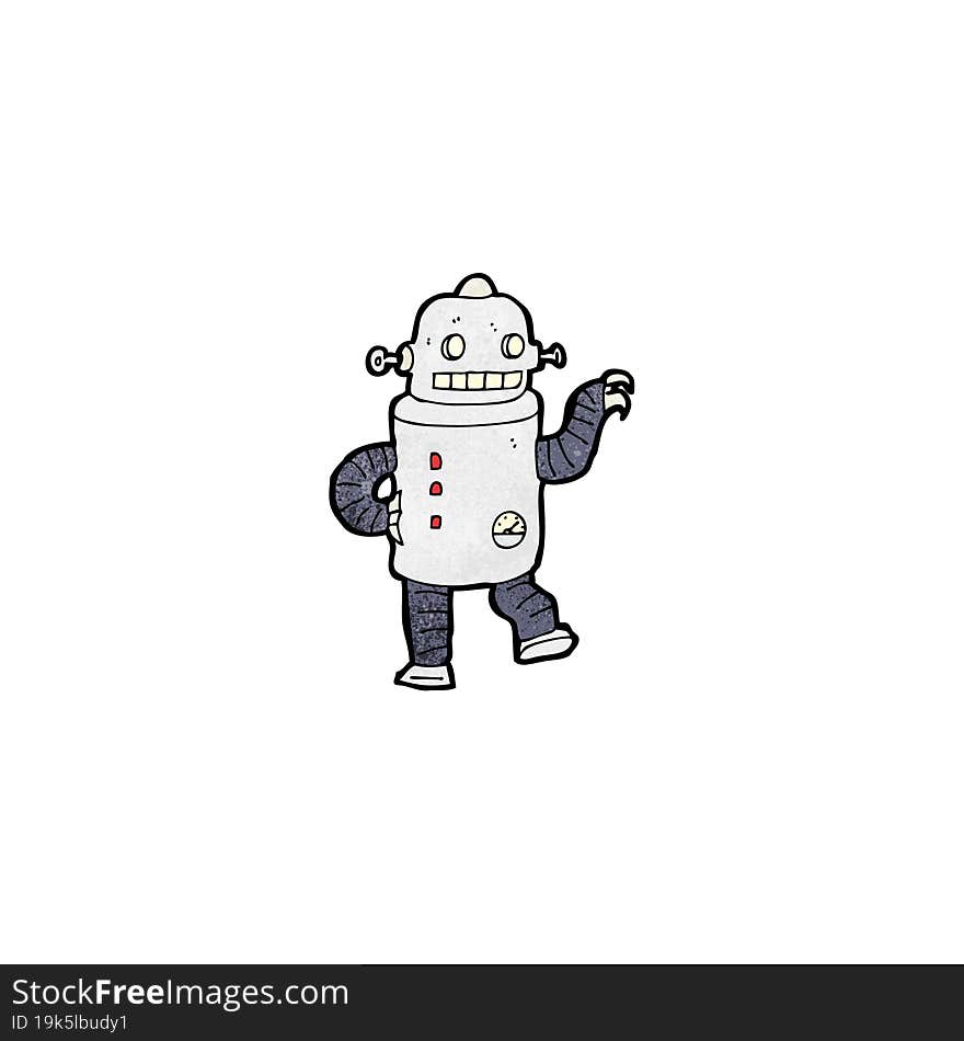 cartoon dancing robot