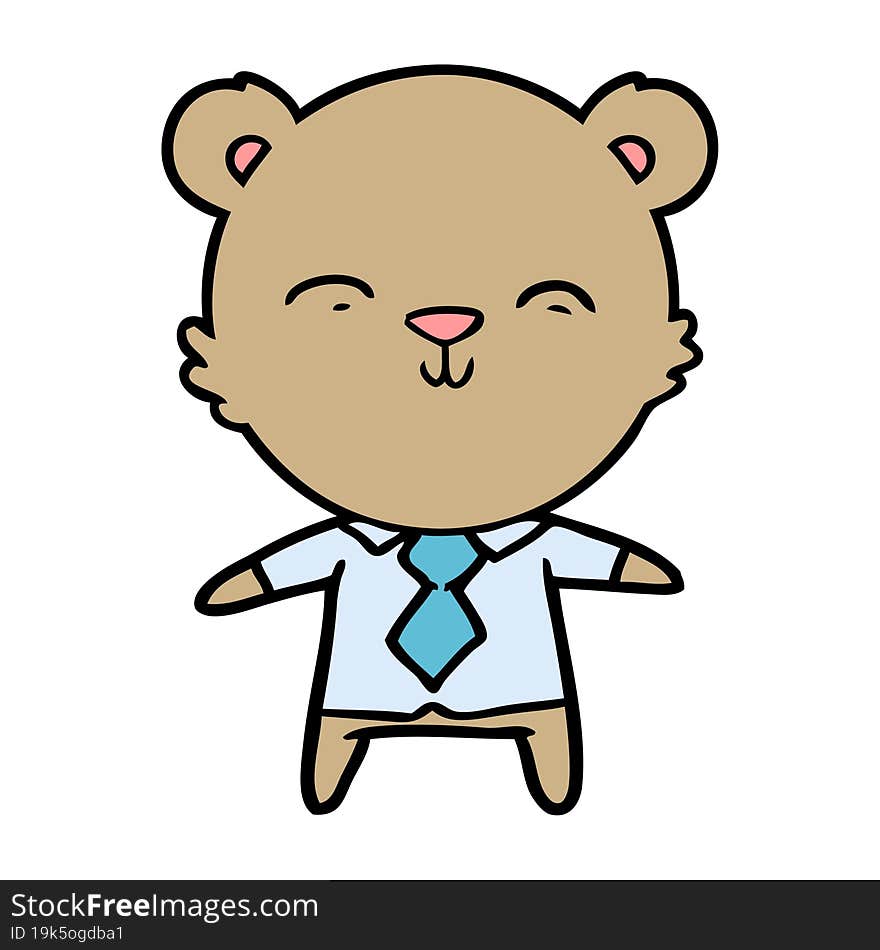 bear business cartoon chraracter. bear business cartoon chraracter