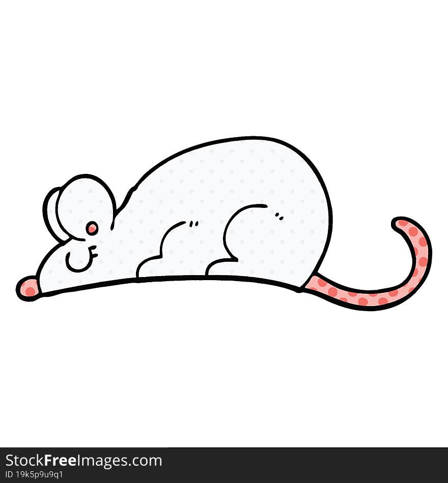 Comic Book Style Cartoon Rat