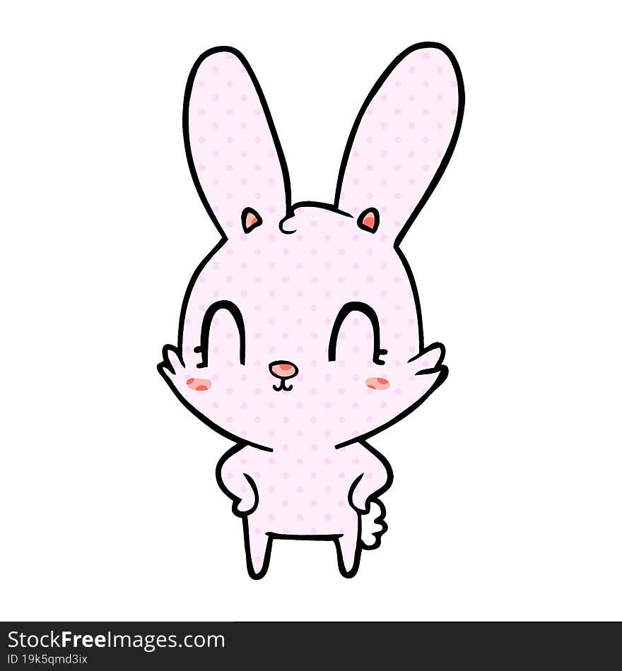 cute cartoon rabbit. cute cartoon rabbit