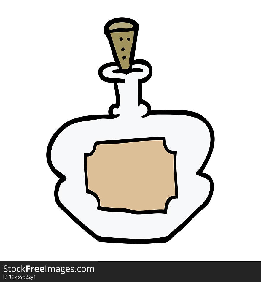 Cartoon Doodle Perfume Bottle