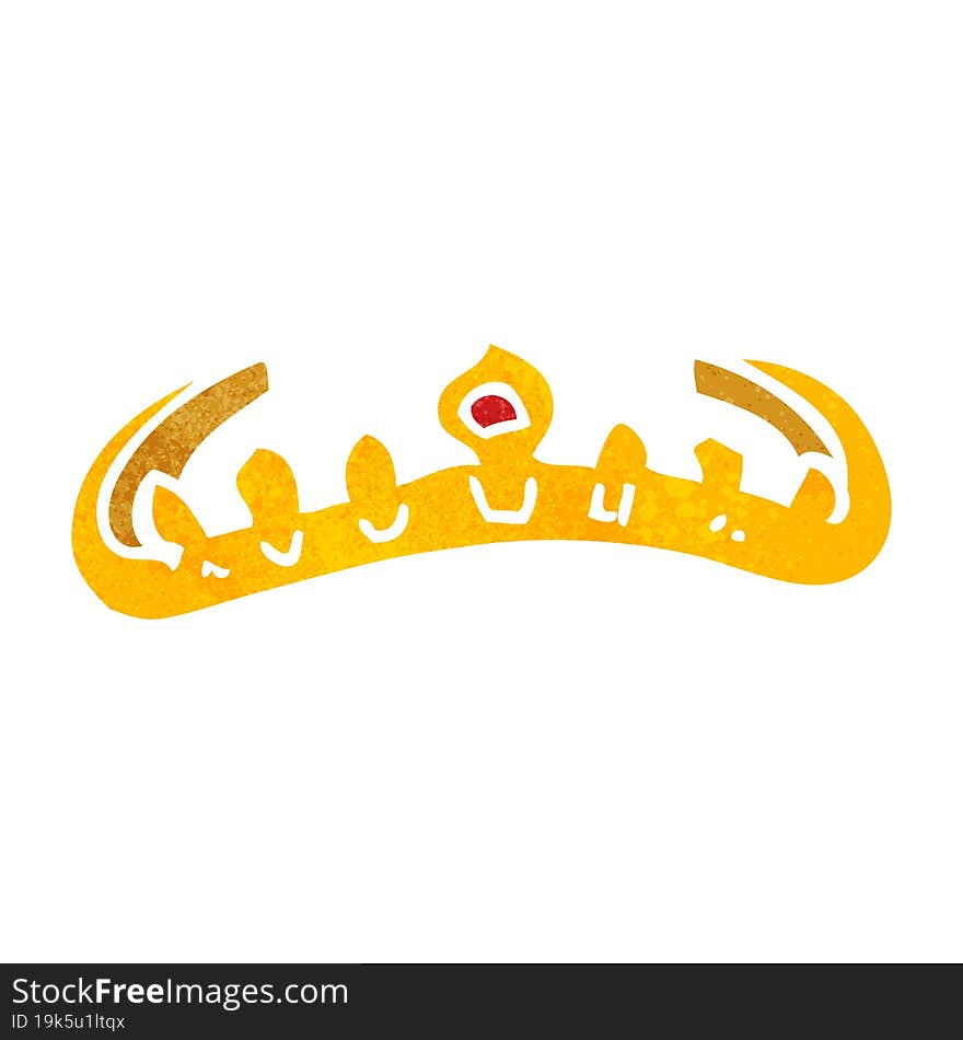 retro cartoon tiara