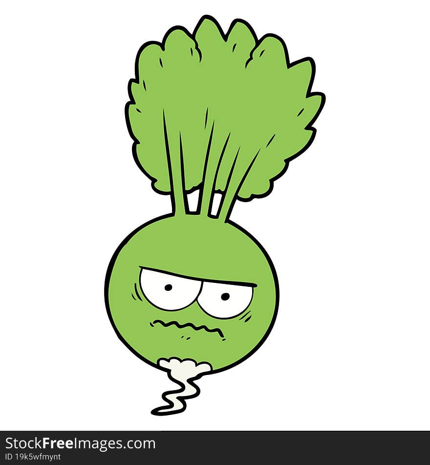 cartoon root vegetable. cartoon root vegetable