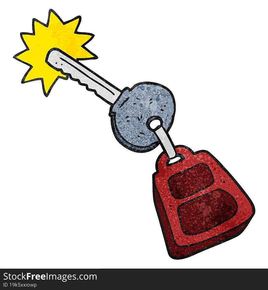 Textured Cartoon Key