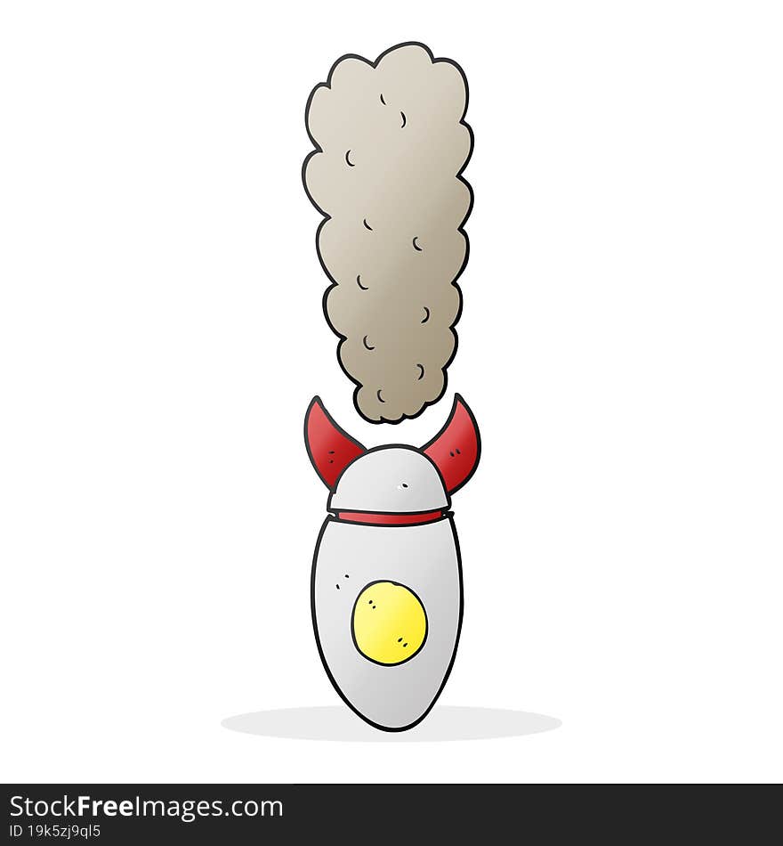 cartoon falling bomb