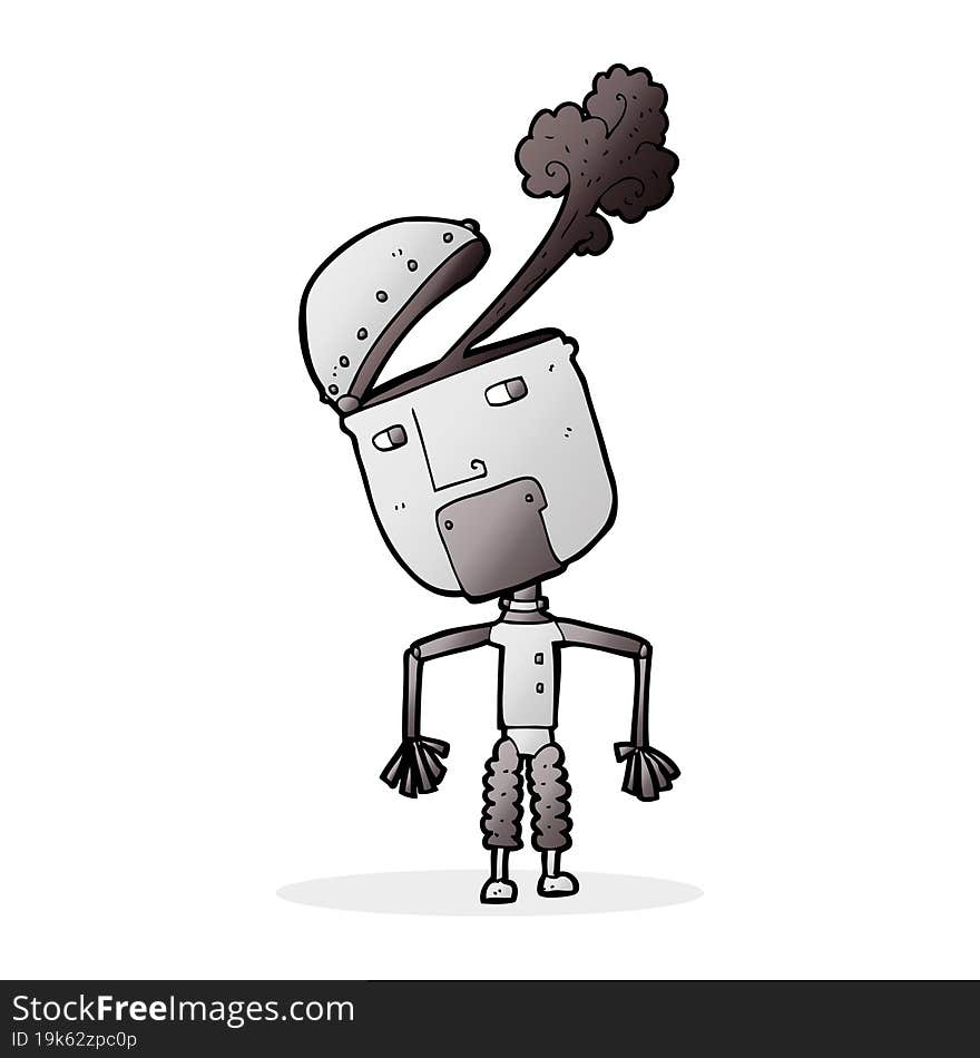 cartoon funny robot