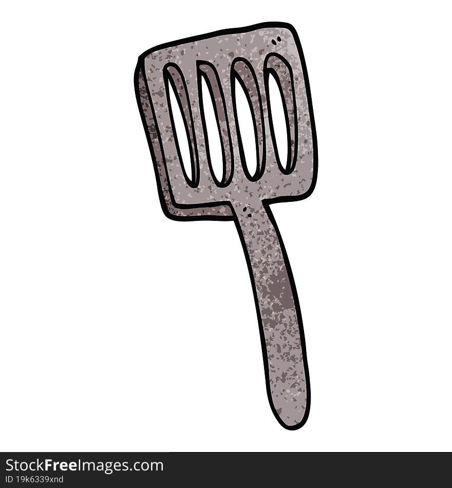 cartoon doodle food spatula