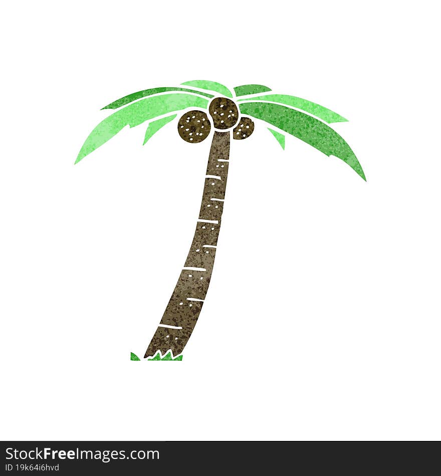 cartoon palm tree