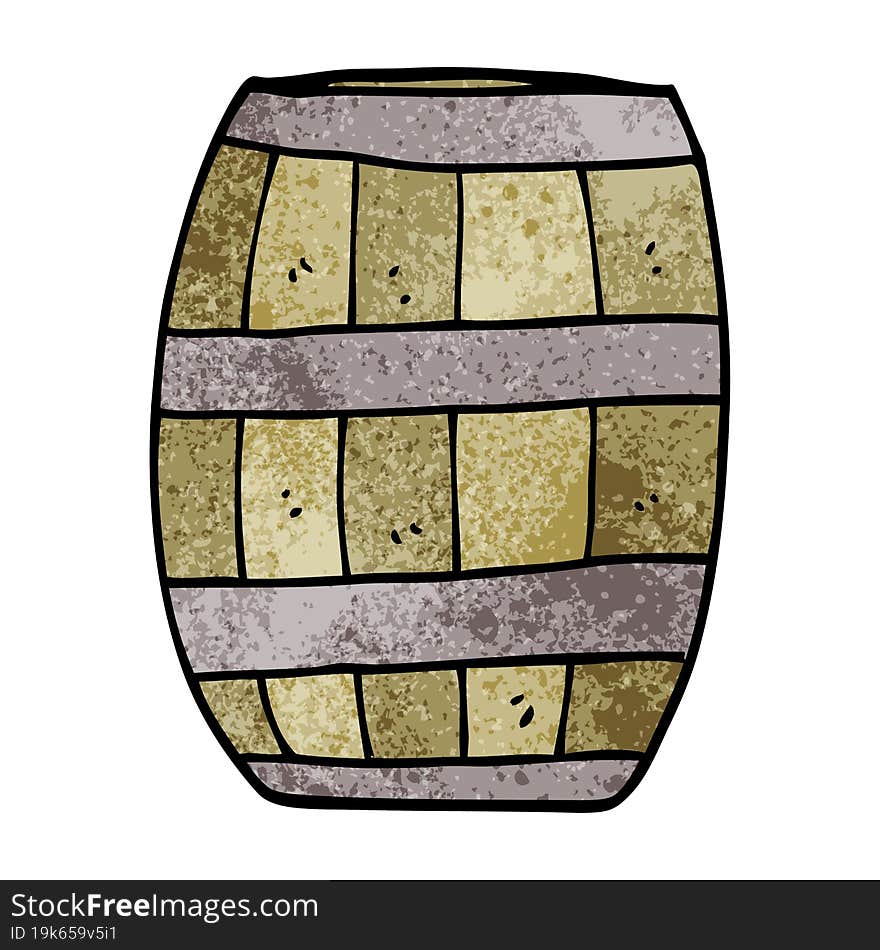 cartoon doodle beer barrel