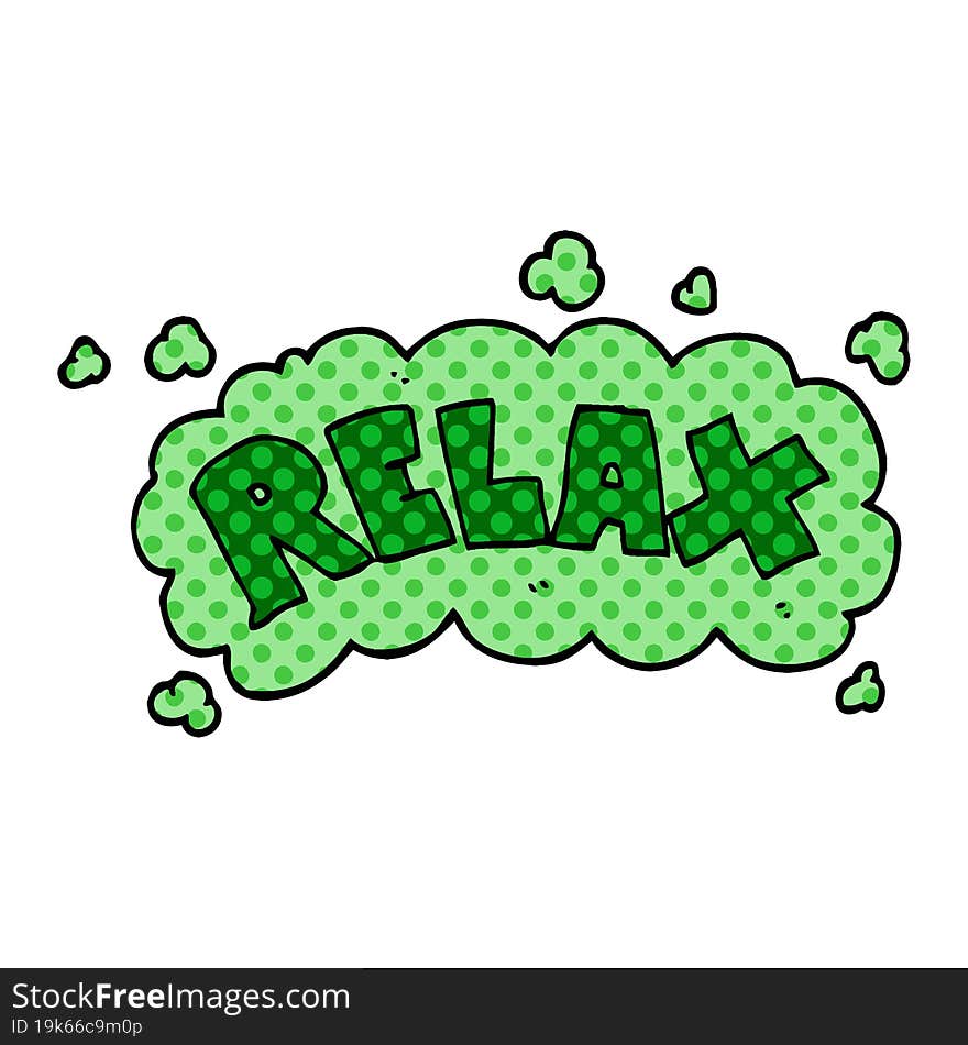 cartoon doodle relax symbol