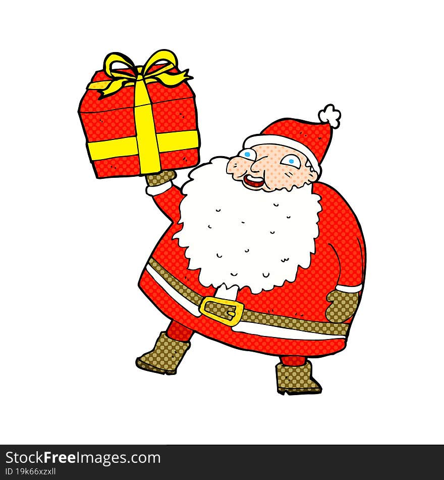 cartoon santa claus