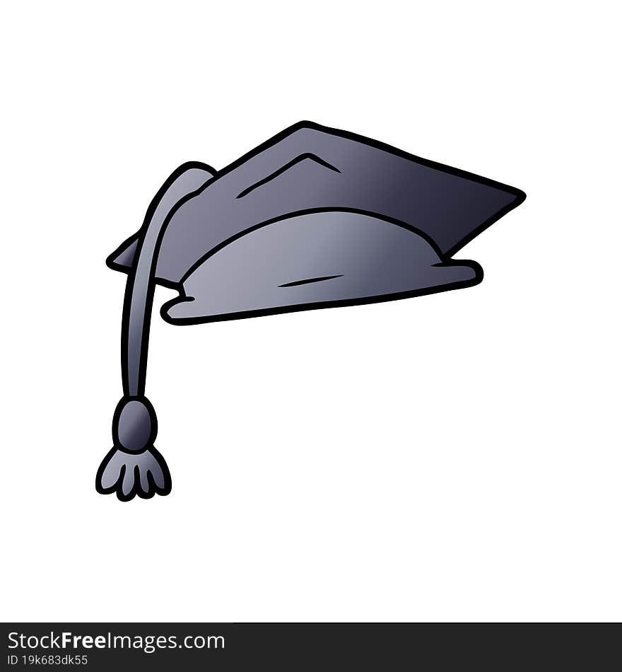 cartoon graduate cap. cartoon graduate cap