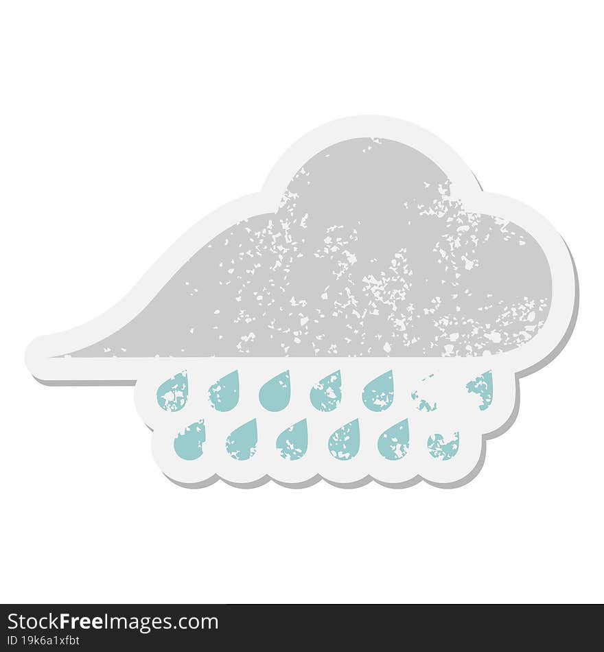 raincloud grunge sticker