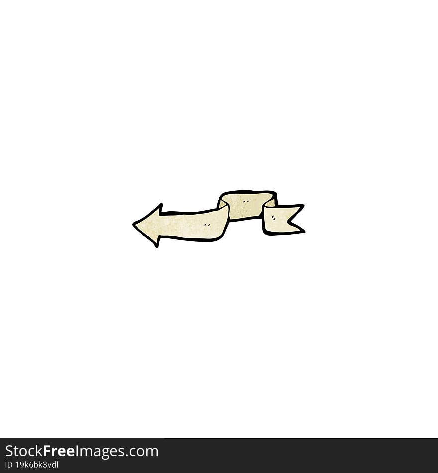 Decorative Scroll Arrow Cartoon