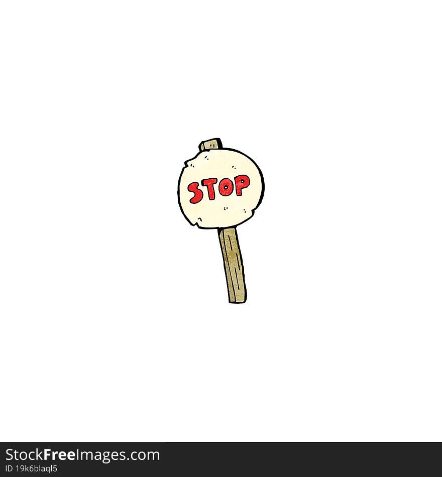 Cartoon Stop Sign