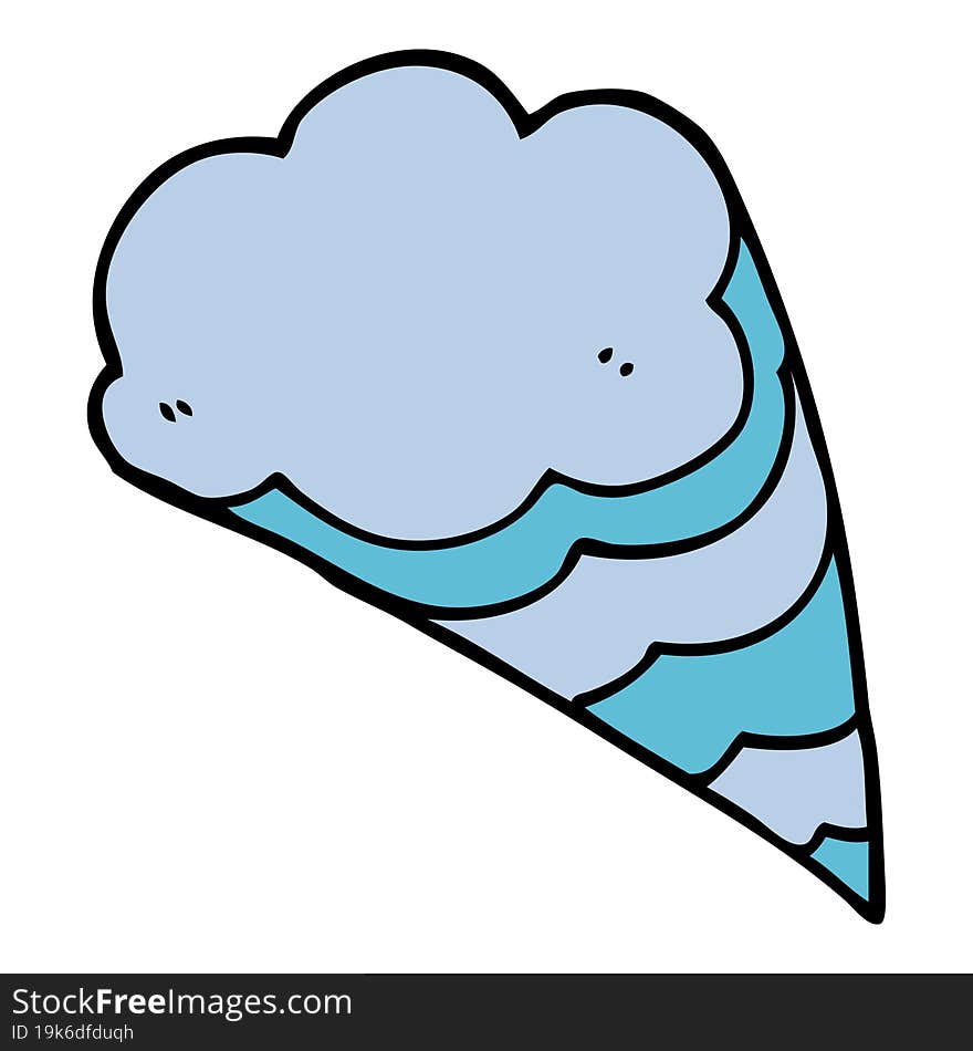 cartoon doodle decorative cloud element