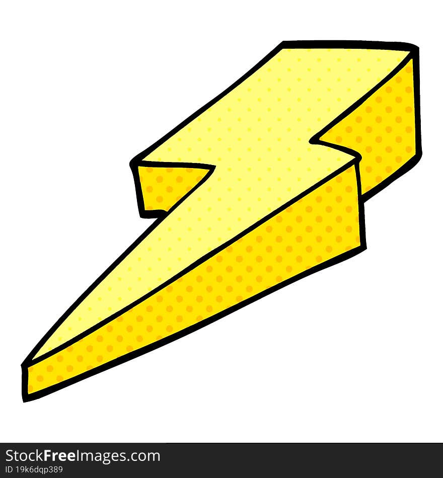 cartoon doodle decorative lightning bolt