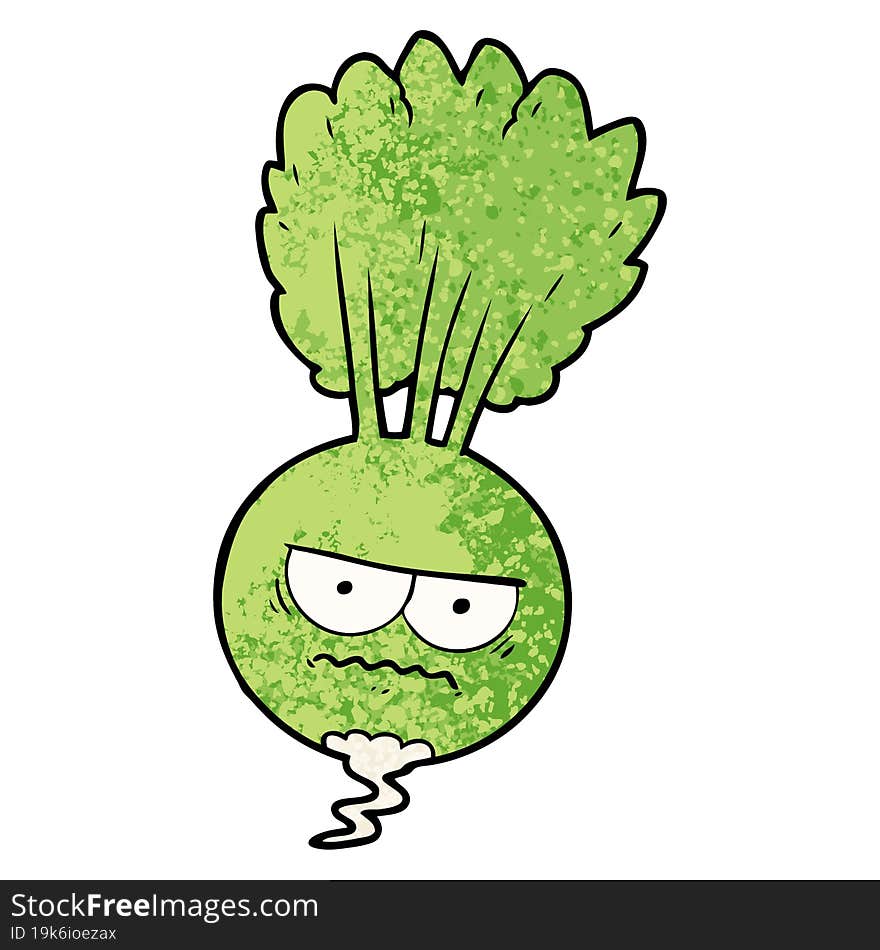 cartoon root vegetable. cartoon root vegetable